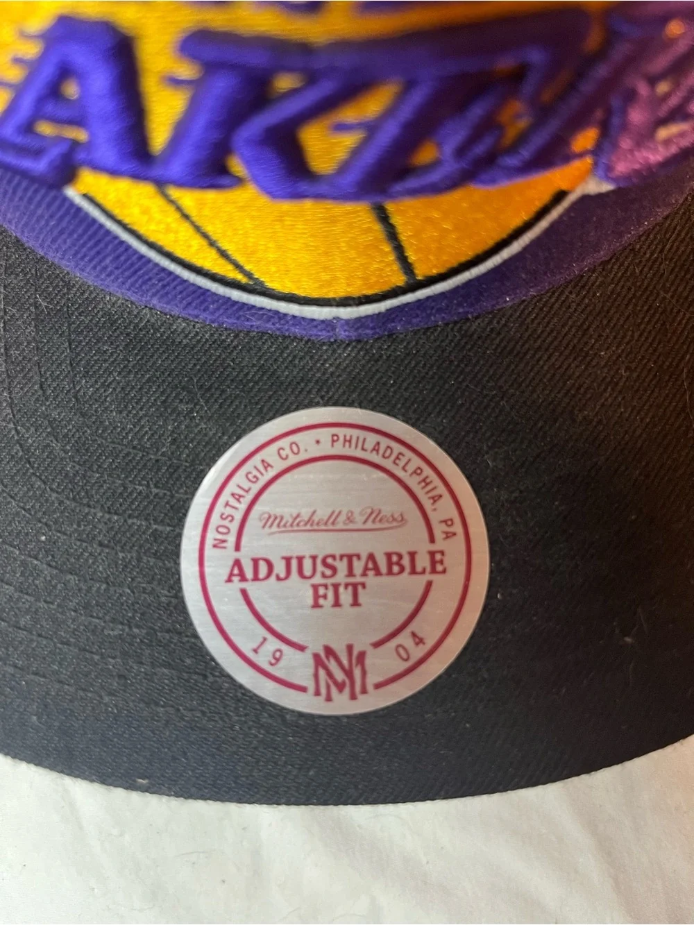Los Angeles Lakers Mitchell & Ness Hardwood Classics Snapback Hat NBA Purple